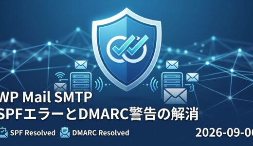WP Mail SMTP の SPF エラー と DMARC 警告の解消