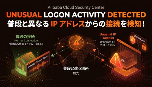 Alibaba Cloud Security Center #43 Unusual logon activity detected